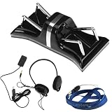 GTMax Remote Control Headset with Microphone + LED Dual Controller Cradle Charger + Neck Strap Lanyard for Sony Playstation 3 PS3