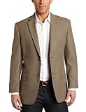 Haggar Men's 2 Button Textured Weave Side Vent Sport Coat
