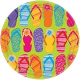 Flip Flop Dinner Plates, 8ct Flip Flop Dinner Plates, 8ct