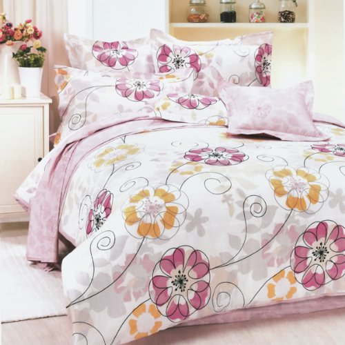 Blancho Bedding - [Sun Flowers] 100% Cotton 4PC 
