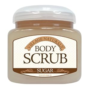 Village Naturals Sugar Body Scrub 11.5 oz by Village Naturals Body Scrub