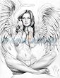 Angel Eyes covered Art Print Giclee' by Armando Huerta