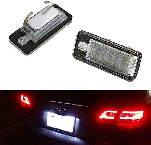 iCoolkit®2 PCSOEM Replacement Xenon White LED License Plate Light Assemblies For Audi A3 S3 A4 S4 A5 S5 A6 S6 A8 S8 Q7