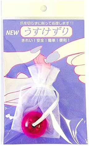 New Sensation Nail Cutter and File " USUKEZURI " Red Product of Japan (Package May Vary)