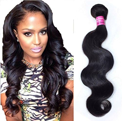 nonoshow 1 Piece Brazilian Virgin Human Unprocessed Body Wave Human Hair Extension Human Hair 100g (Length:20 inch)