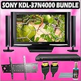 Sony Bravia N-Series KDL-37N4000 37in. 720P Widescreen LCD HDTV Black + Sony DVD Player w/ Wall Moun