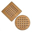Lipper International Bamboo Trivets, Set of 2