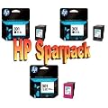 3 Original Druckerpatronen f�r HP Deskjet 1000, J110a, 1050, 2050, J510a, 3050, J610a, 3000, 2000, 2050, 2050S, 3050S, 1050S (2xBlack/1xColor) Tintenpatronen+ 10 Blatt Fotopapier von Tinten und Toner Fuchs