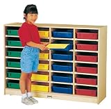 Product details for Jonti-Craft 0625JC 24 PAPER-TRAY CUBBIE With colored paper-trays