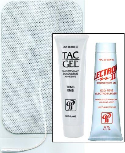 4" x 7" Galvanic Dispersive Electrode (3/pk) + Lecton II 60ml & TAC 50g