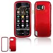 Solid Red Snap-On Cover Hard Case Cell Phone Protector for Nokia 5800 XpressMusic