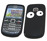 iTALKonline SoftSkin BLACK WHITE EYES Super Hydro Silicone Protective Armou ....