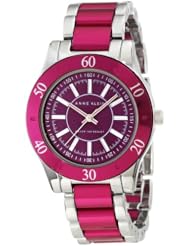 Anne Klein Womens 10/9981PRSV Purple Aluminum Bracelet Watch