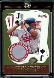 2002 Topps Andruw Jones Jack of all Trades Jersey Atlanta Braves Baseball Card - Mint Condition - Shipped In Protective Display Case!