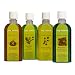 Hochwertiges Sauna Aufguss Set I, 4 x 100 ml, Konzentrat / Bratapfel, Konifere-Birke, Birkenreisig, Konifere-Eukalyptus