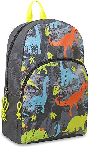 15" Printed Preschool / Elementary School Backpack (Dinosaur)