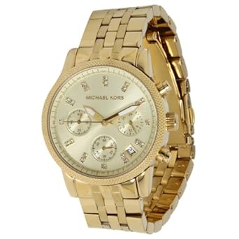 Michael Kors MK5676 Ladies Gold Plated Chronograph Watch