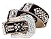 bb Simon Swarovski Square Crystals Belt M Black Hair 4045 N1