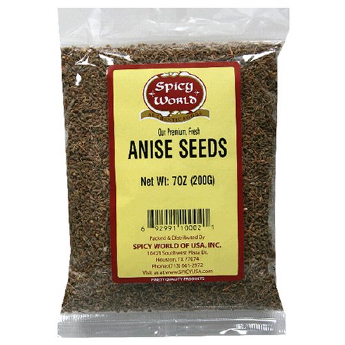 Spicy World Anise Seeds, 7-Ounce Bags (Pack of 6) by Spicy World