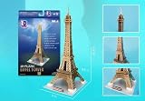 Eiffel Tower, 37 Piece 3D Jigsaw Puzzle Made by 3D-Puzzle