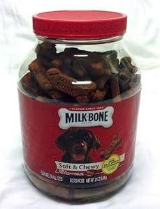 Milk Bone Soft & Chewy Dog Snacks (Beef & Filet Mignon Recipe) 37oz