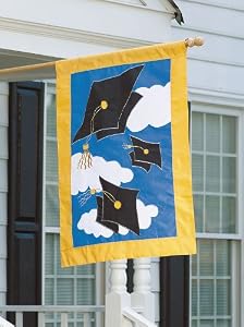 Graduation Celebration Regular Size Applique Flag