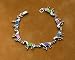 Horse Shape Paua Bracelet - Multicolor