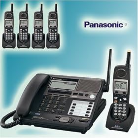 Panasonic KX-TG4500 Cordless Phone and 4 Handsets