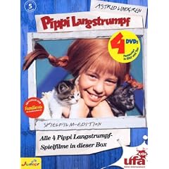Pippi Langstrumpf - Spielfilm-Box (4 DVDs, Remastered)