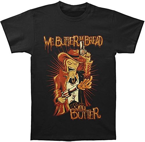 We Butter The Bread With Butter Men's Hello Sheriff T-shirt X-Large Black