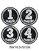 Months In Motion Gender Neutral Monthly Baby Milestone Stickers - Infant Photo Prop for First Year - Shower Gift - Newborn Keepsakes - Unisex Boy or Girl - Chalkboard - Style 155