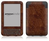 DecalGirl Kindle Skin (Fits Kindle Keyboard) Dark Burlwood (Matte Finish)