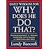 Daily Wisdom for Why Does He Do That?: Encouragement for Women Involved with Angry and Controlling Men