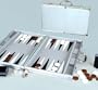 15" Aluminum Backgammon Set