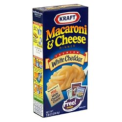 Kraft Macaroni and Cheese, White Cheddar, 7.3-Ounce Boxes (Pack of 24)
