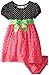 Bonnie Baby Girls' Black Dot Dress with Eyelash Skirt
