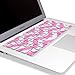 Kuzy Compatible with MacBook Keyboard Cover for Older Version MacBook Pro 13 15 17 inch and MacBook Air 13 inch, iMac Wireless Keyboard, Silicone Skin Key Board Protector, Chev Baby Pink