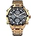 QUAMER 165 Quartz Sport Muti-Functional Wrist Watch with Analog&Digital Time Display (Gold+Black)