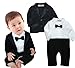 StylesILove Baby Boys Tuxedo Wedding Romper and Jacket 2-pc Formal Wear Suit