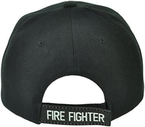 Fire Rescue Fire Department Black Velcro Hat Cap Adjustable Fire Fighters