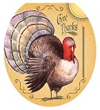 Toilet Tattoos TT-T100-R Thanksgiving Design, Round