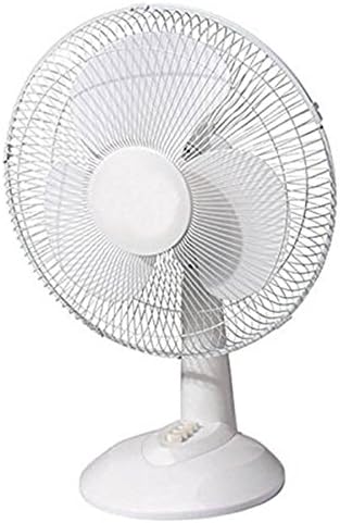 16 inch Energy Efficient Oscillation 3 Speed Air Circulator Adjustable Round Floor, Table and Desk Fan, White