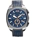 A|X Armani Exchange Blue Square Chrono Watch title=