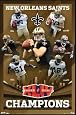 New Orleans Saints (Super Bowl XLIV Champions) Sports Poster Print - 22" X 34"