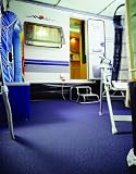 Tapis de sol pour auvent de caravane bleu 5 x 2.5 m