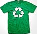 Recycle Sign T-shirt, Men's Environmental 'Go Green' Shirts (Many Colors Available), XX-Large, Kelly Green