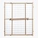North States Extra Wide Wire Mesh Gate - 32" Tall Wood Pressure Mount Gate Fits Openings 29.5" to 50" Wide