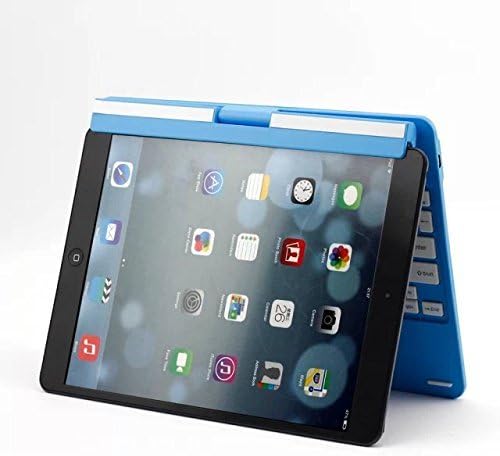 DUMVOIN Apple iPad Air Retina 360 Degree Rotating Keyboard Stand Case,Ultra Slim Bluetooth Keyboard stand case , Multiple Viewing Angles Feature and IOS Commands [iPad Air, iPad 5 5Gen 5th Generation]-blue color