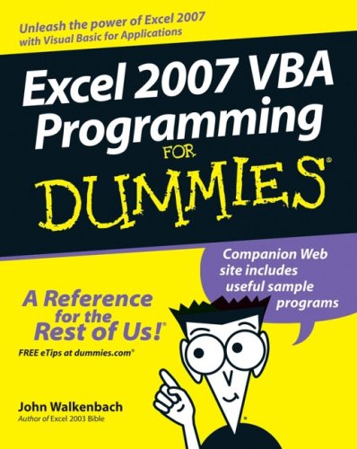 Excel 2007 VBA Programming For Dummies (For Dummies (Computer/Tech))