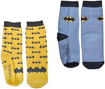 Warner Brother Kids Carton Character Junior Socks Pack of 5 for Boys and Girls Batman Size 1